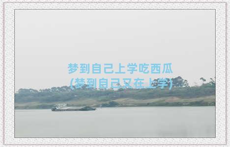 梦到自己上学吃西瓜(梦到自己又在上学)